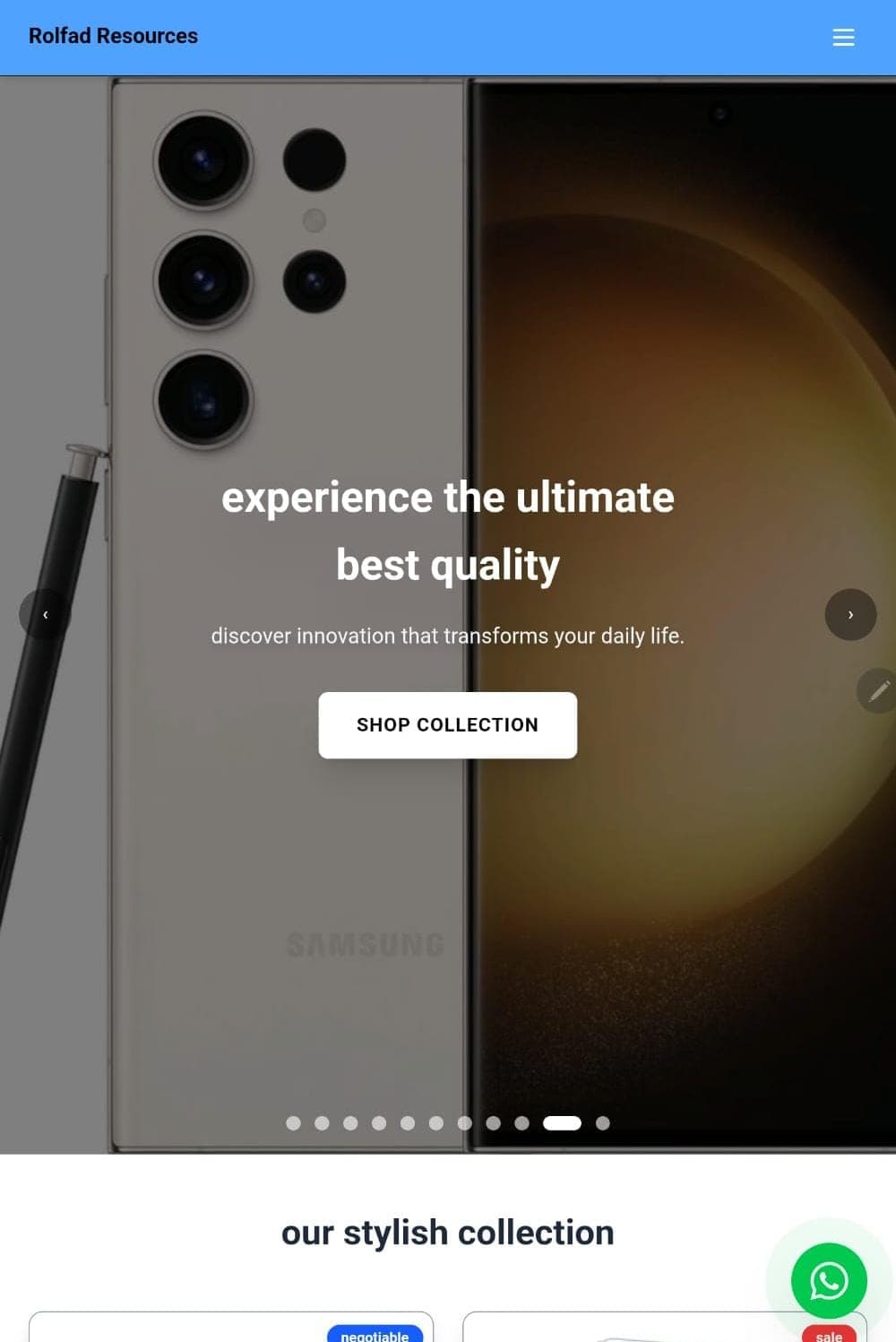 Projeto de mini e-commerce